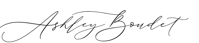 Ashley Boudet signature